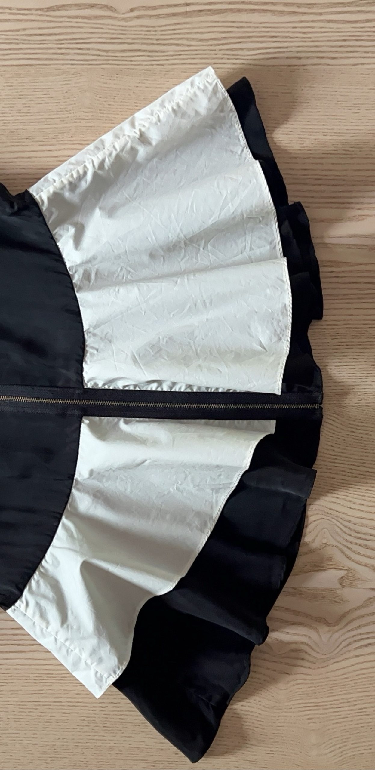 COS Black & White Peplum Sleeveless Top Elegant Layered Design image 7