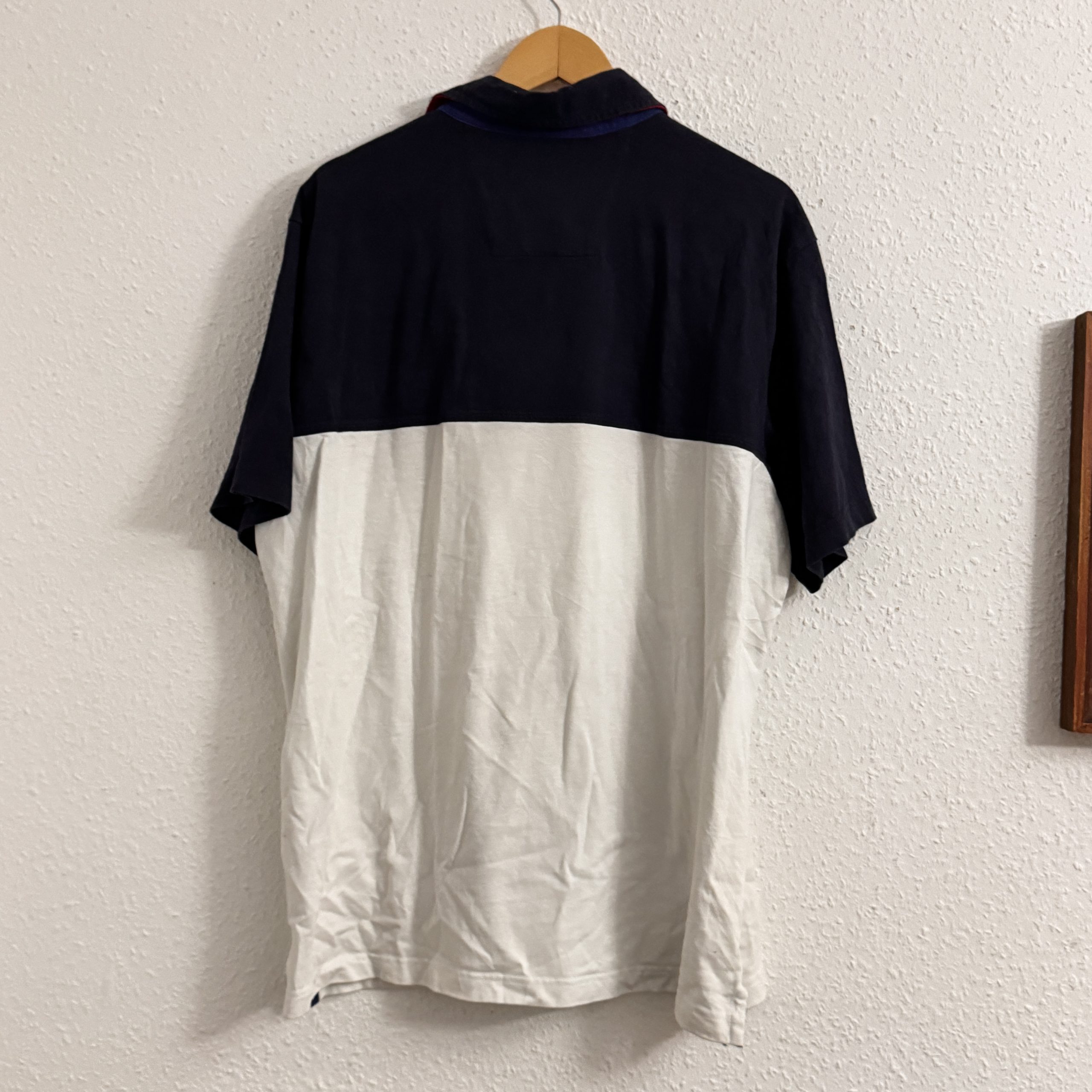 Nautica Navy, White & Yellow Polo Shirt XL Sailing Club Logo 2485 image 9