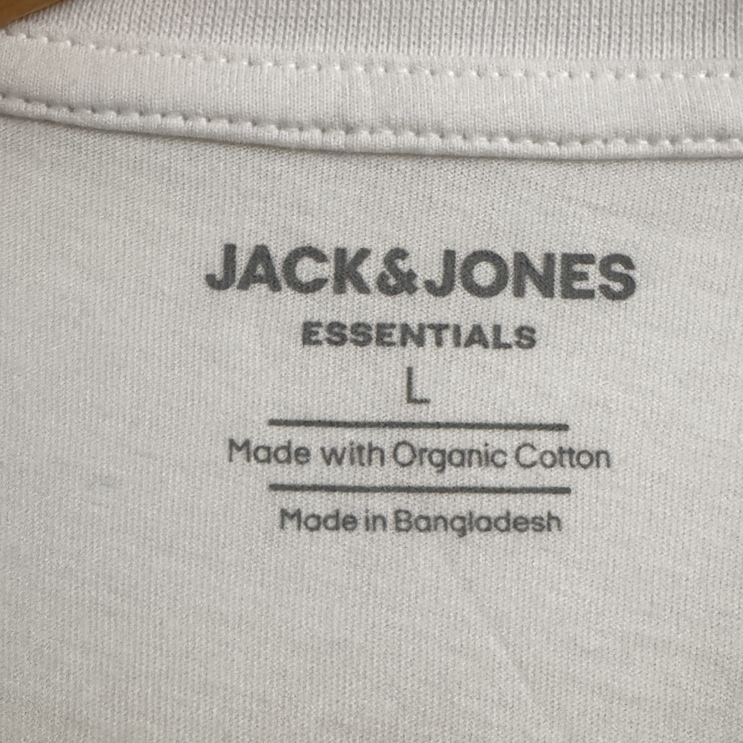 Jack & Jones White Curved Hem T-Shirt Medium Cotton L 2488 image 6
