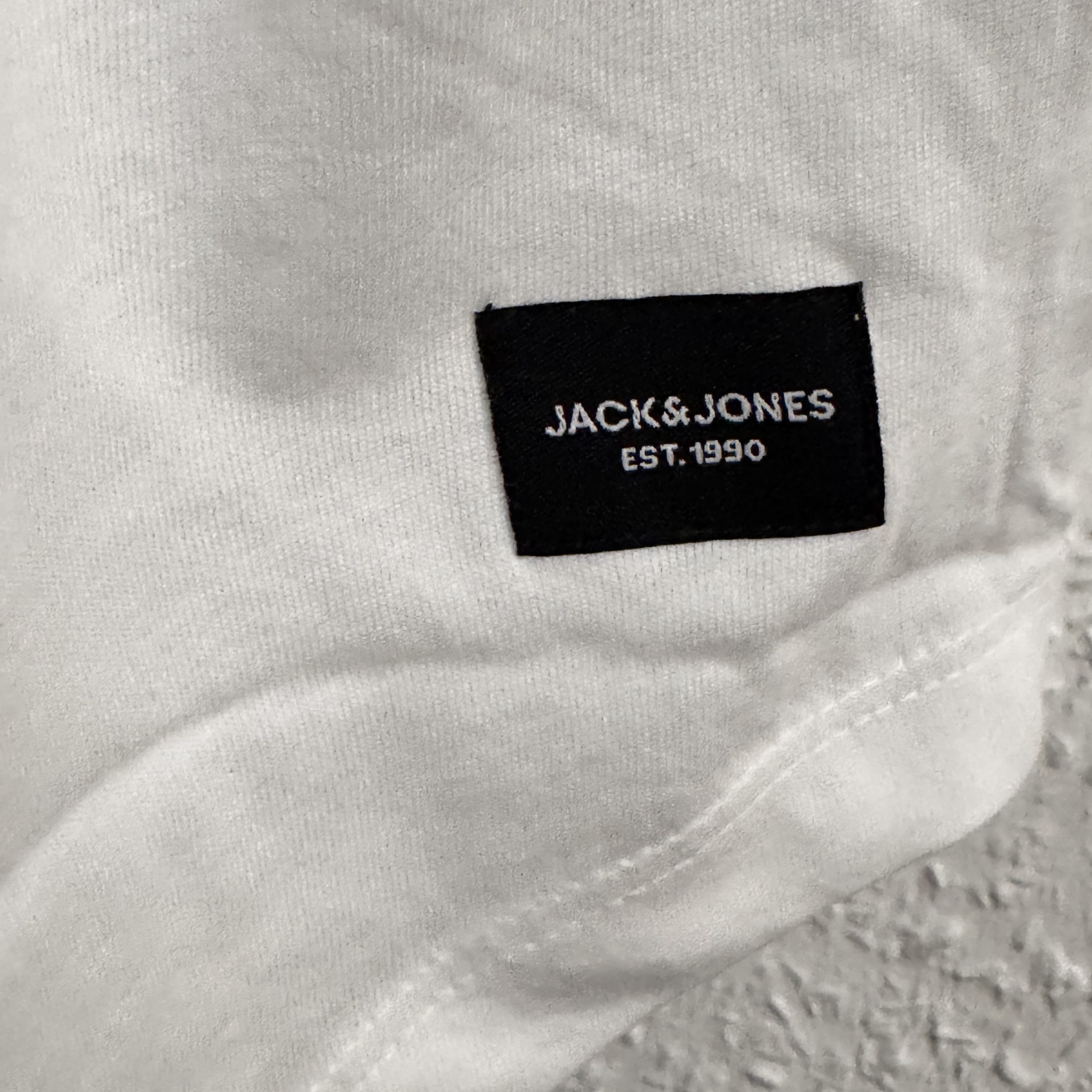 Jack & Jones White Curved Hem T-Shirt Medium Cotton L 2488 image 7