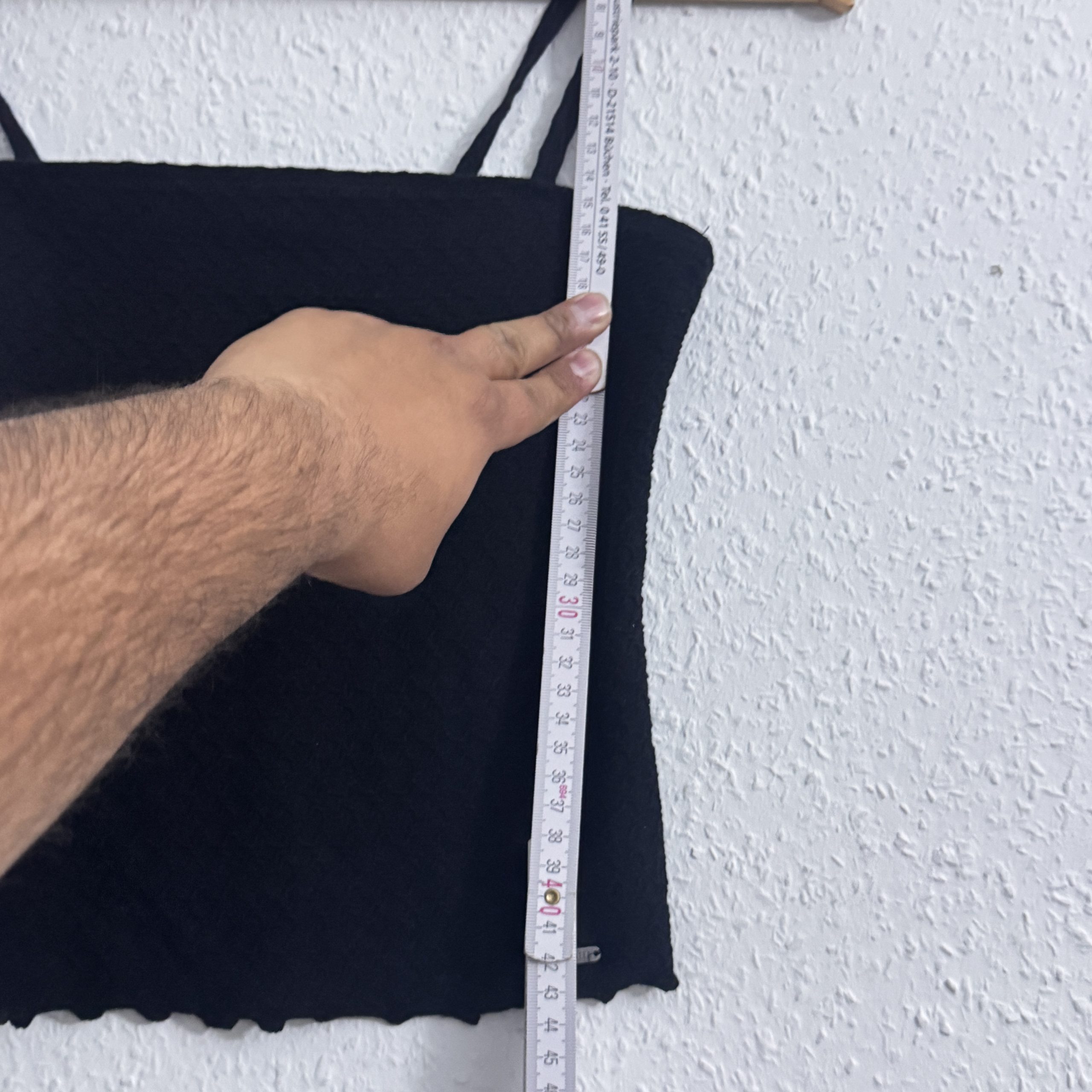 Hollister Black Textured Crop Top Double Spaghetti Strap XS 2496 image 10