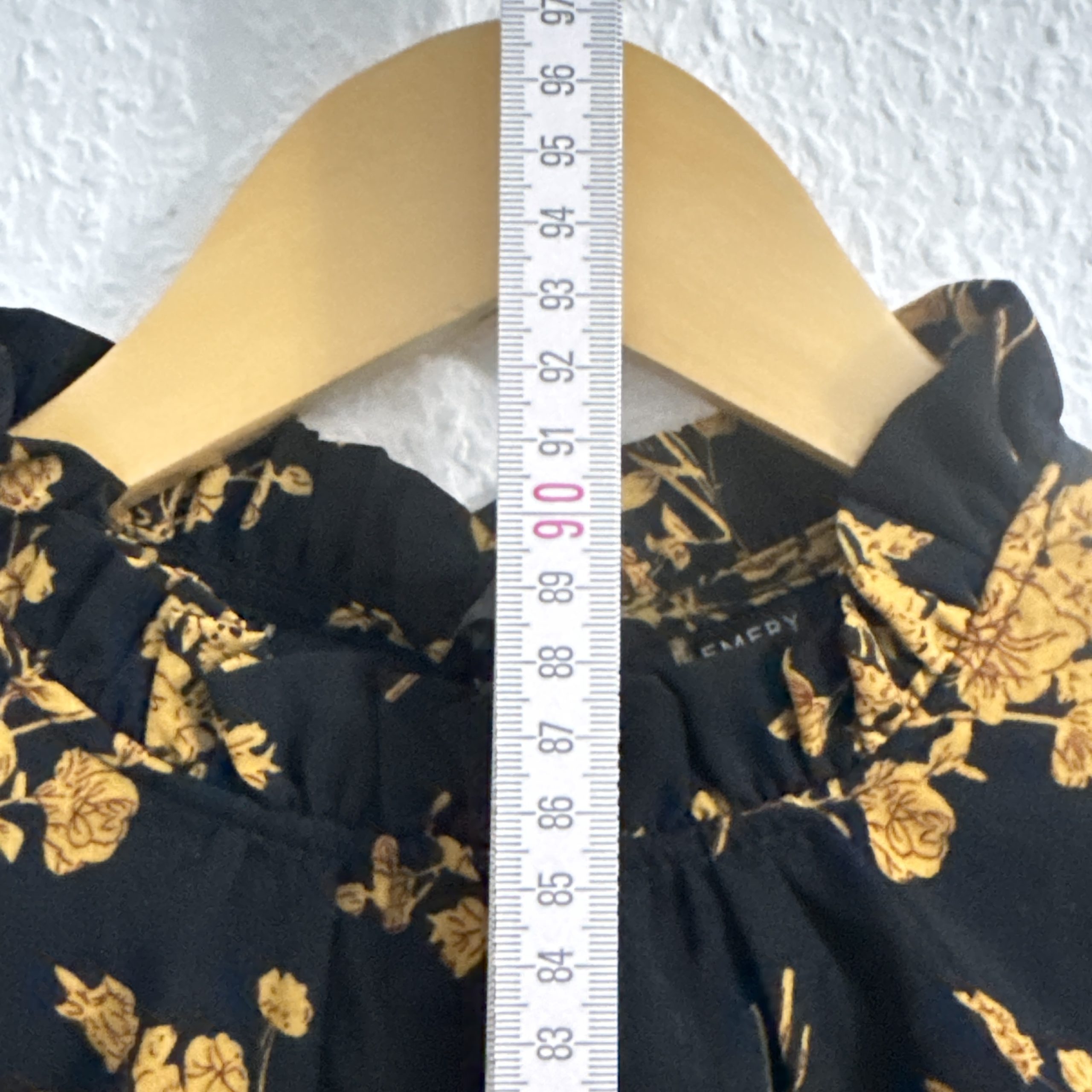 Black & Mustard floral long Sleeve Dress 2500 image 8