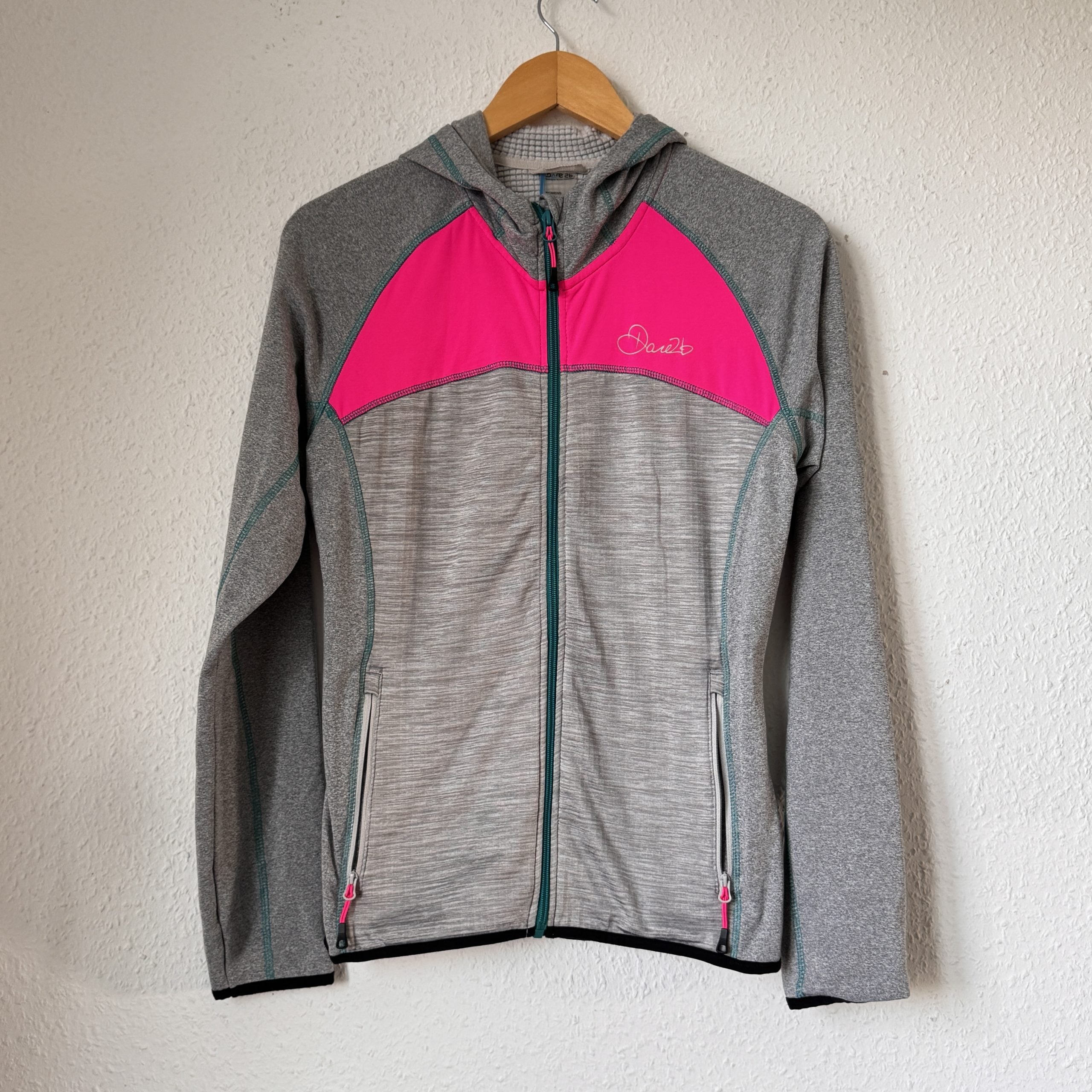 Dare 2b Grey & Pink Women's Hooded Jacket UK 12 2508
