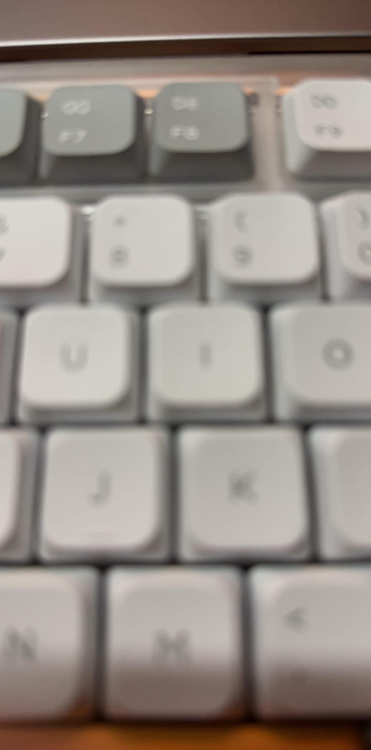 White Wired Keyboard Computer Accessory
