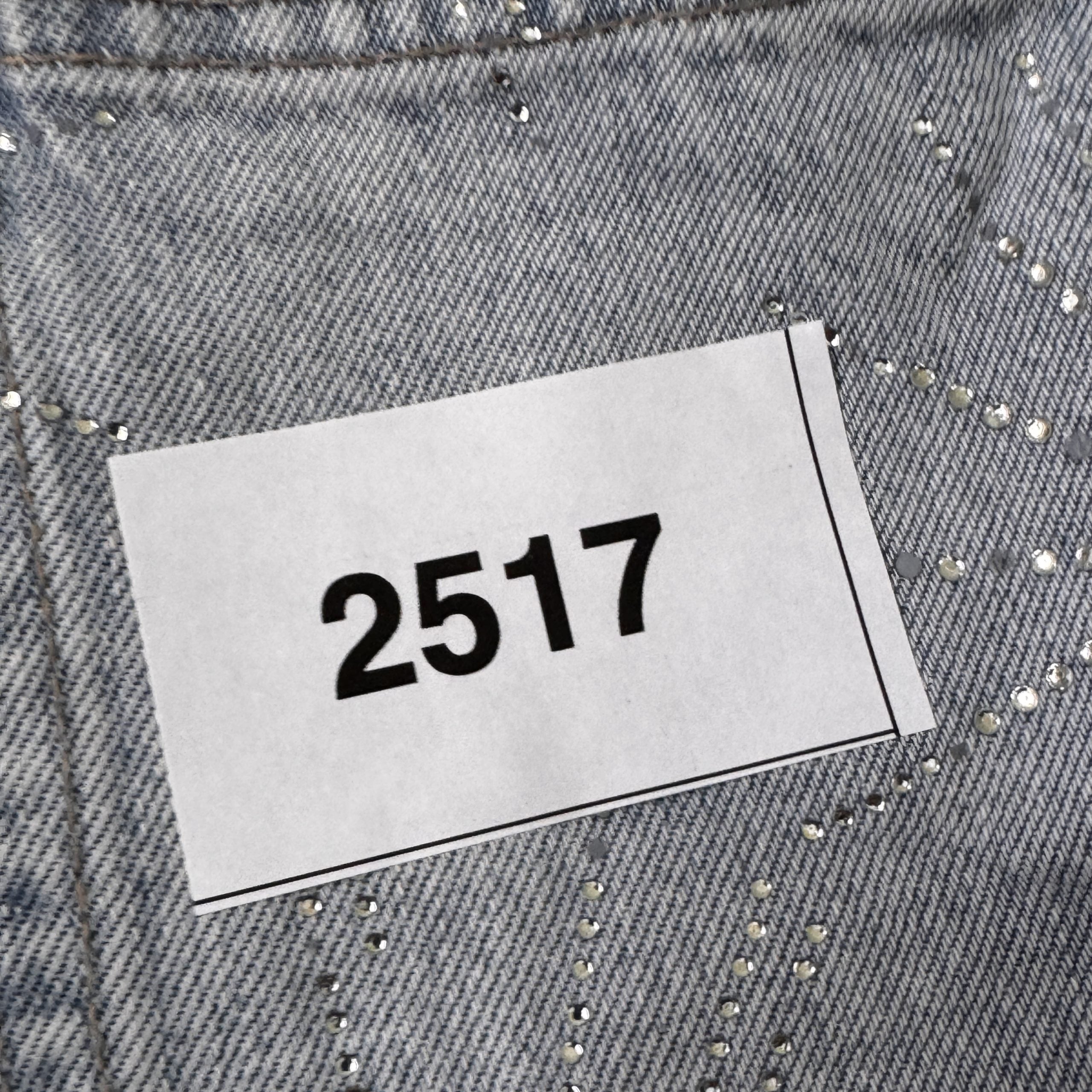 Zara Light Blue Studded Denim Shorts UK 8 2517 image 7