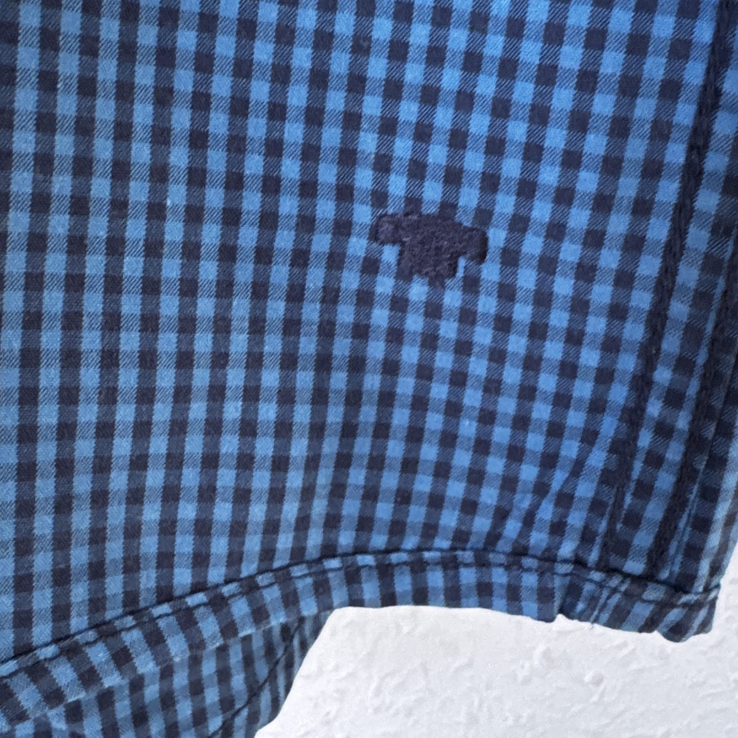 Tom Tailor Blue Checked Fitted Shirt XL Made in Indonesia 2523 image 4