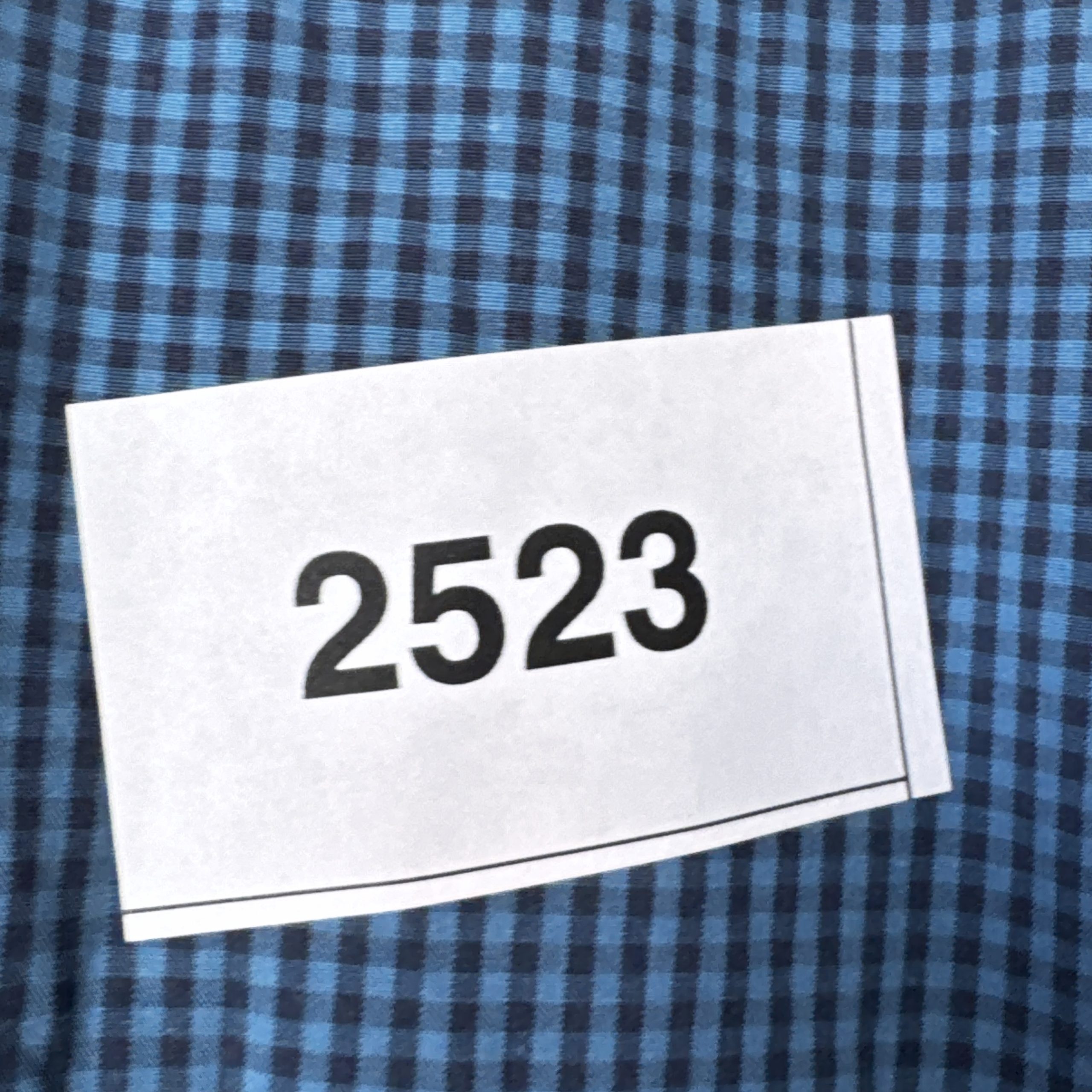 Tom Tailor Blue Checked Fitted Shirt XL Made in Indonesia 2523 image 8