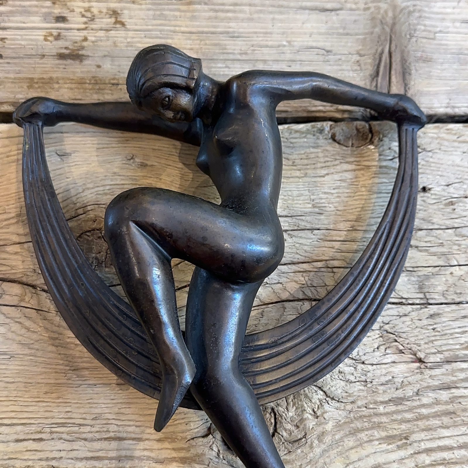 Bronze Art Deco Style Dancing Woman Sculpture image 2