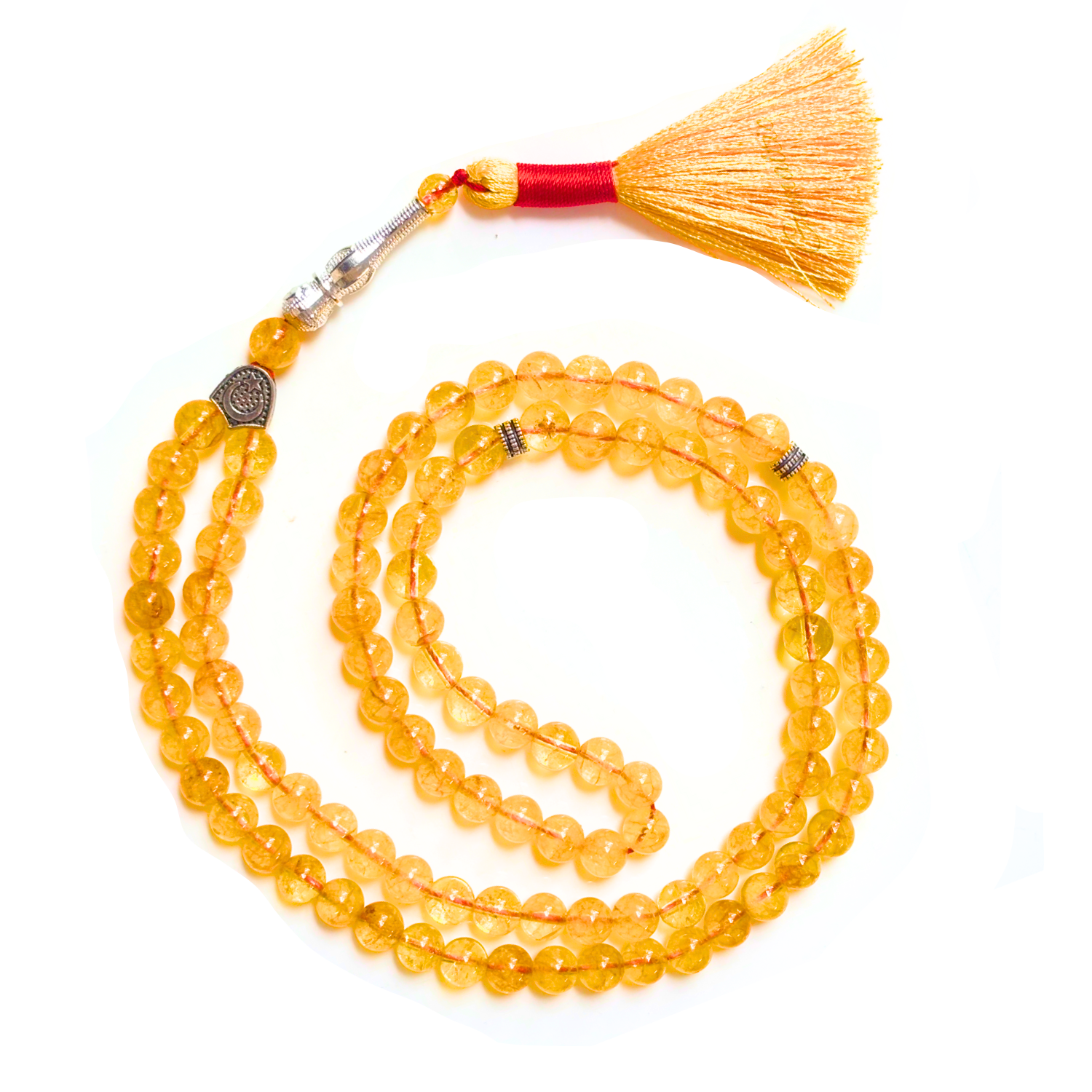 Citrine Tasbih 8MM 99+1 Beads – 100% Natural Certified Handmade Stone Tasbih