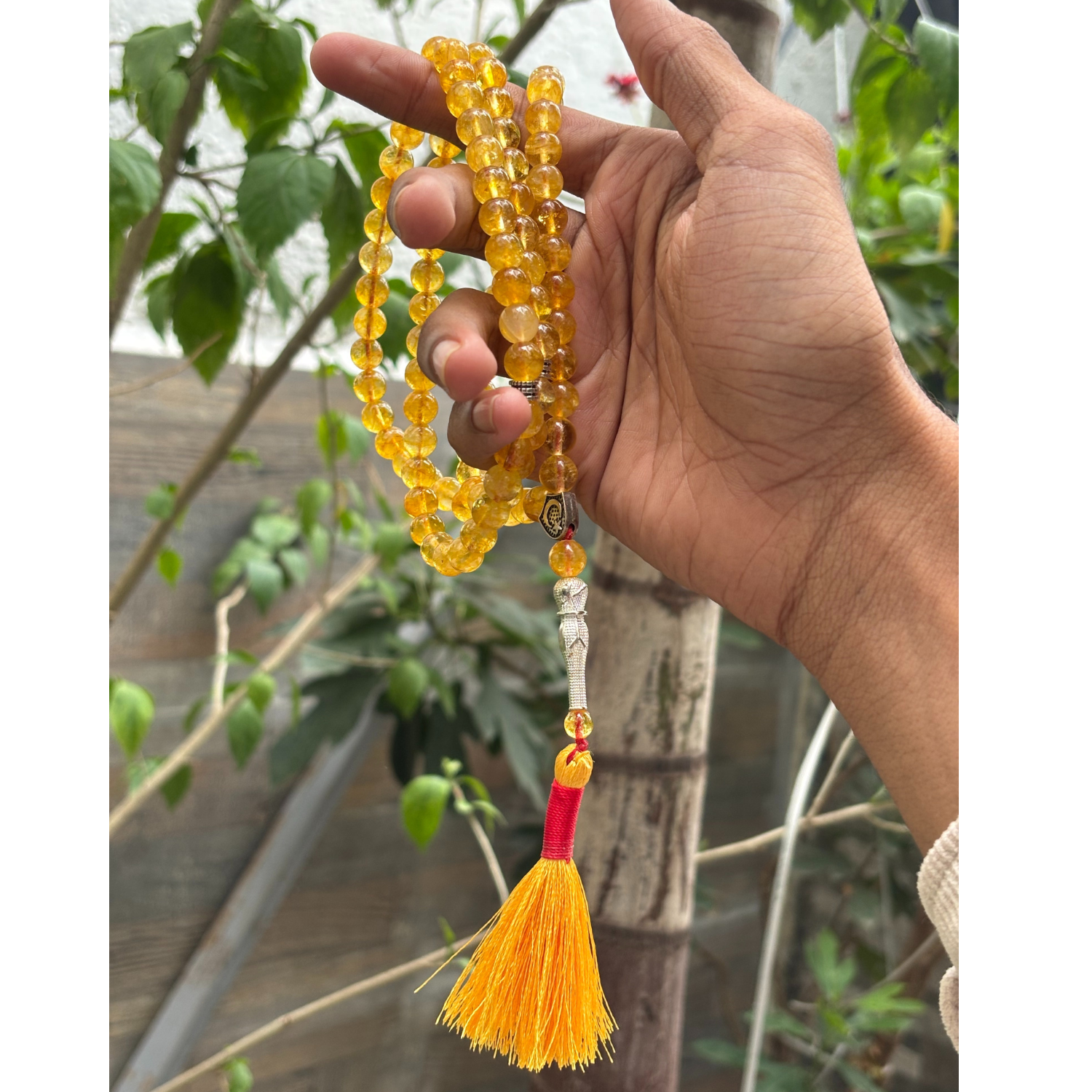 Citrine Tasbih 8MM 99+1 Beads – 100% Natural Certified Handmade Stone Tasbih image 2