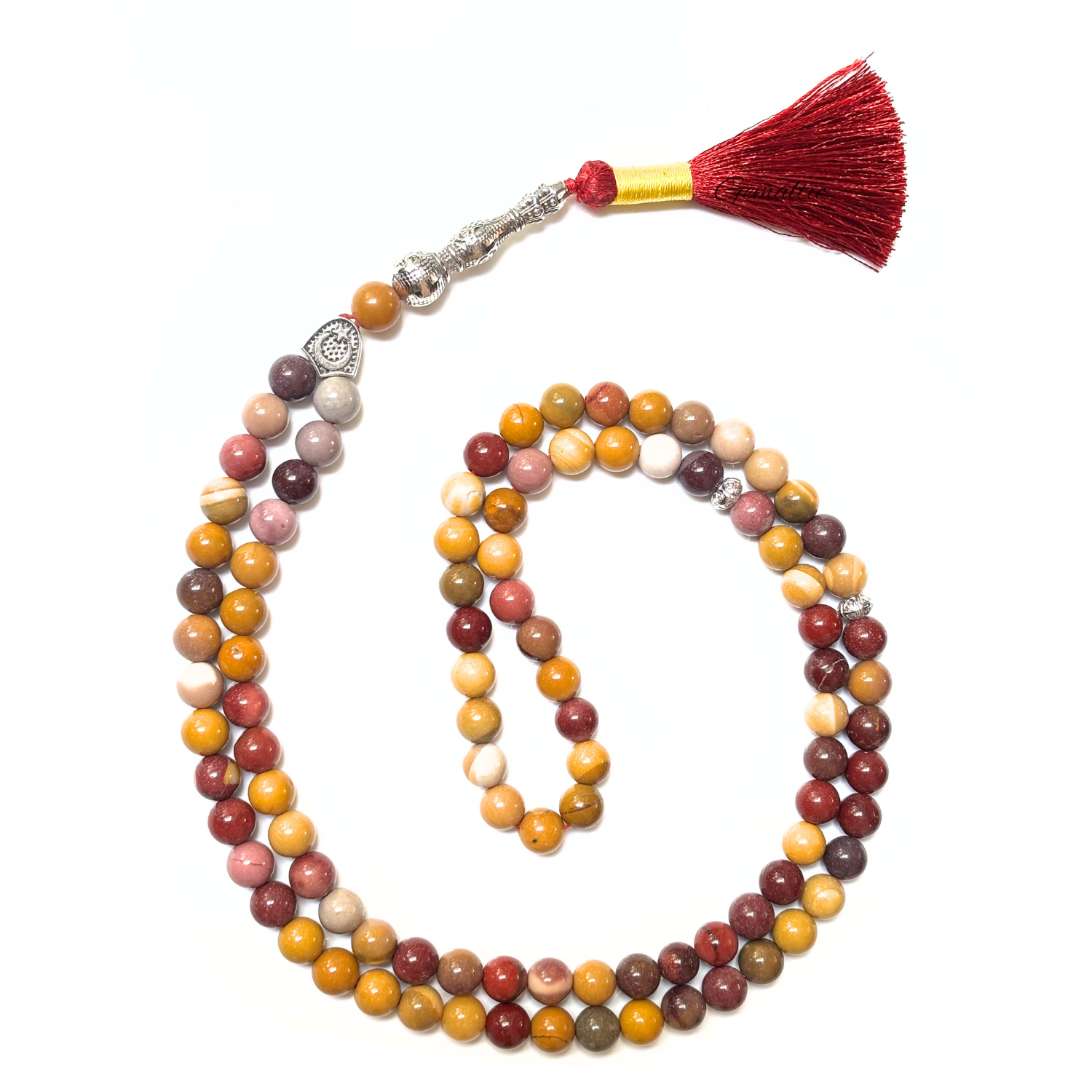 Mookaite Jasper Tasbih 8MM – 99+1 Beads | 100% Natural Certified Handmade Stone Tasbih