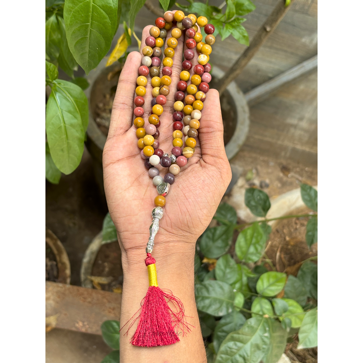Mookaite Jasper Tasbih 8MM – 99+1 Beads | 100% Natural Certified Handmade Stone Tasbih image 2