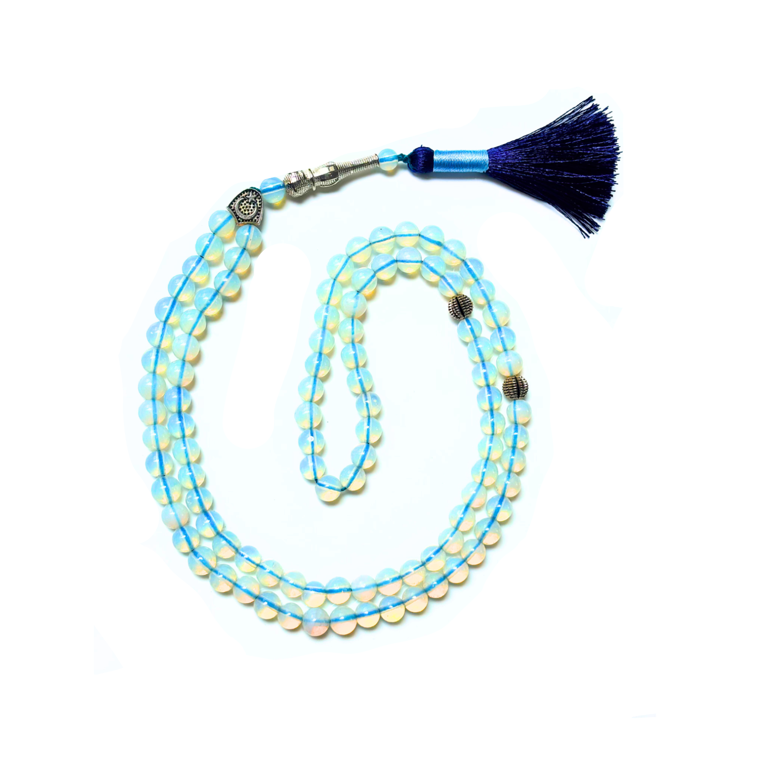 Opal Tasbih 8MM – 99+1 Beads | 100% Natural Certified Handmade Stone Tasbih
