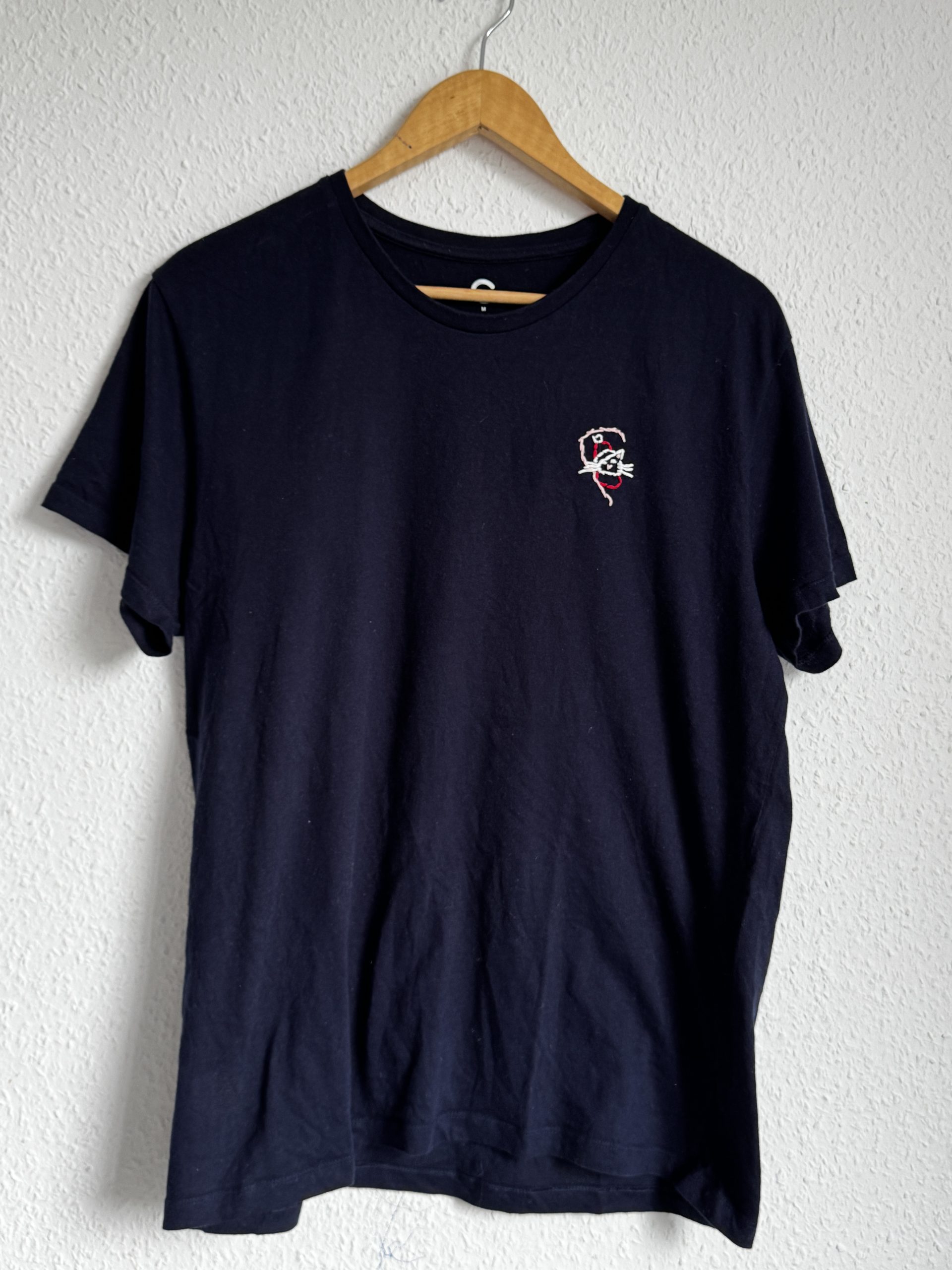 Champion Navy Blue Logo Men's T-Shirt Medium 112