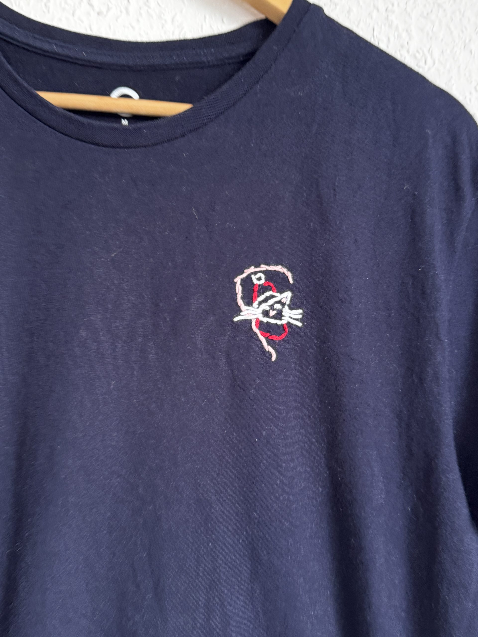 Champion Navy Blue Logo Men's T-Shirt Medium 112 image 2