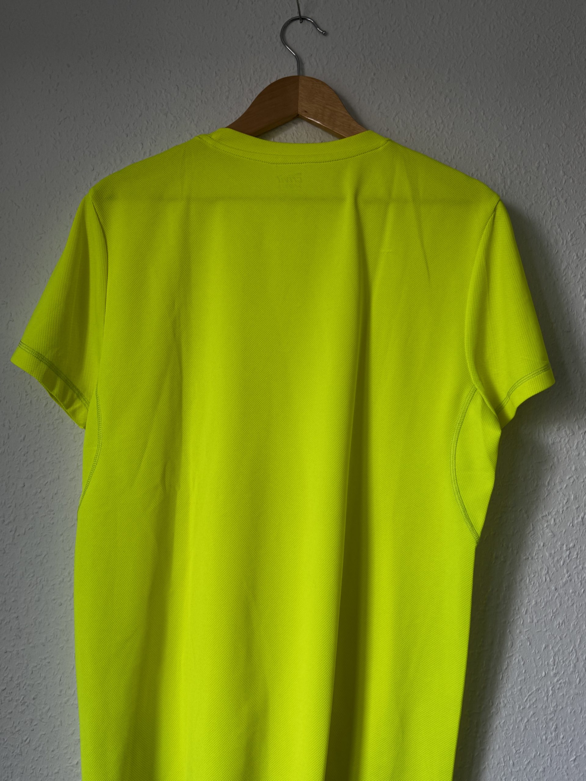 Crivit Neon Yellow Sports T-Shirt Large 100% Polyester Pro Run 653 image 6