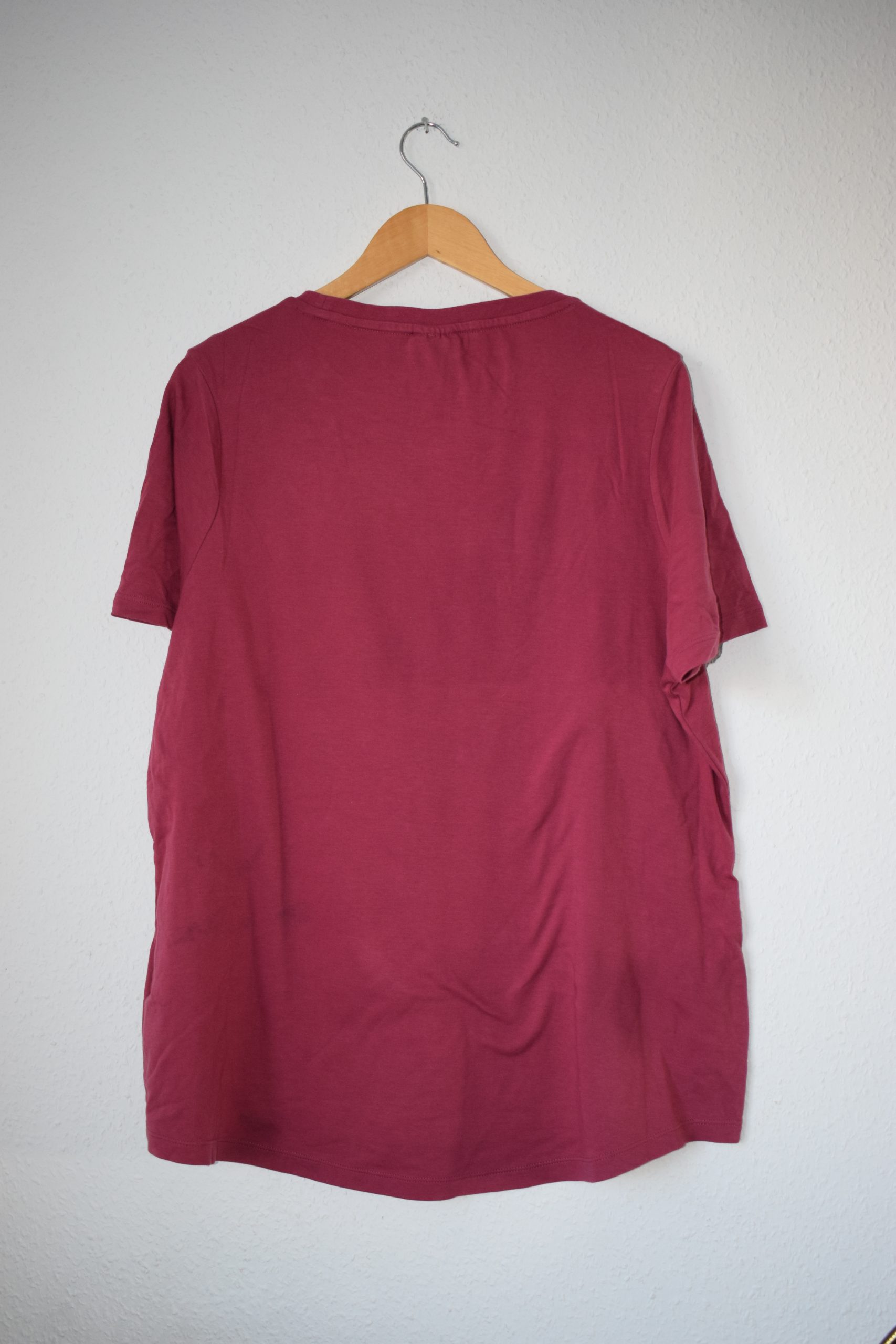 Fila Burgundy Logo T-Shirt Medium Casual 918 image 7