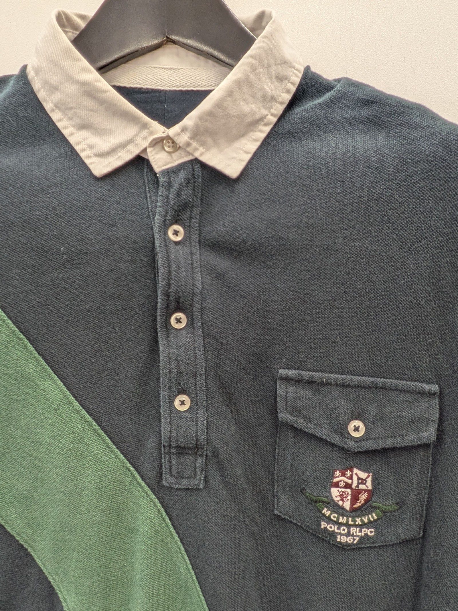 Polo RLPC Black & Green Cotton Polo Shirt Size Other image 4