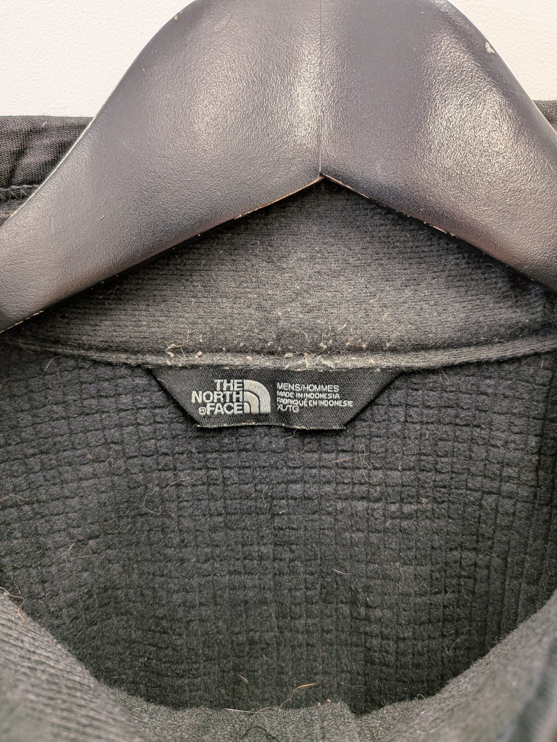 The North Face Black Mens Half Zip Fleece Top Size L Aldevron Logo image 3