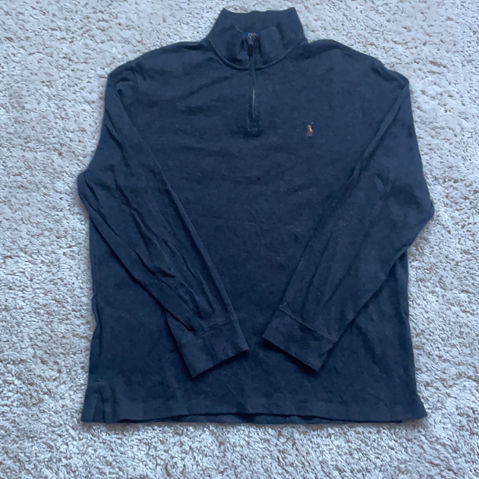 Polo Ralph Lauren Navy Quarter Zip Jumper Large
