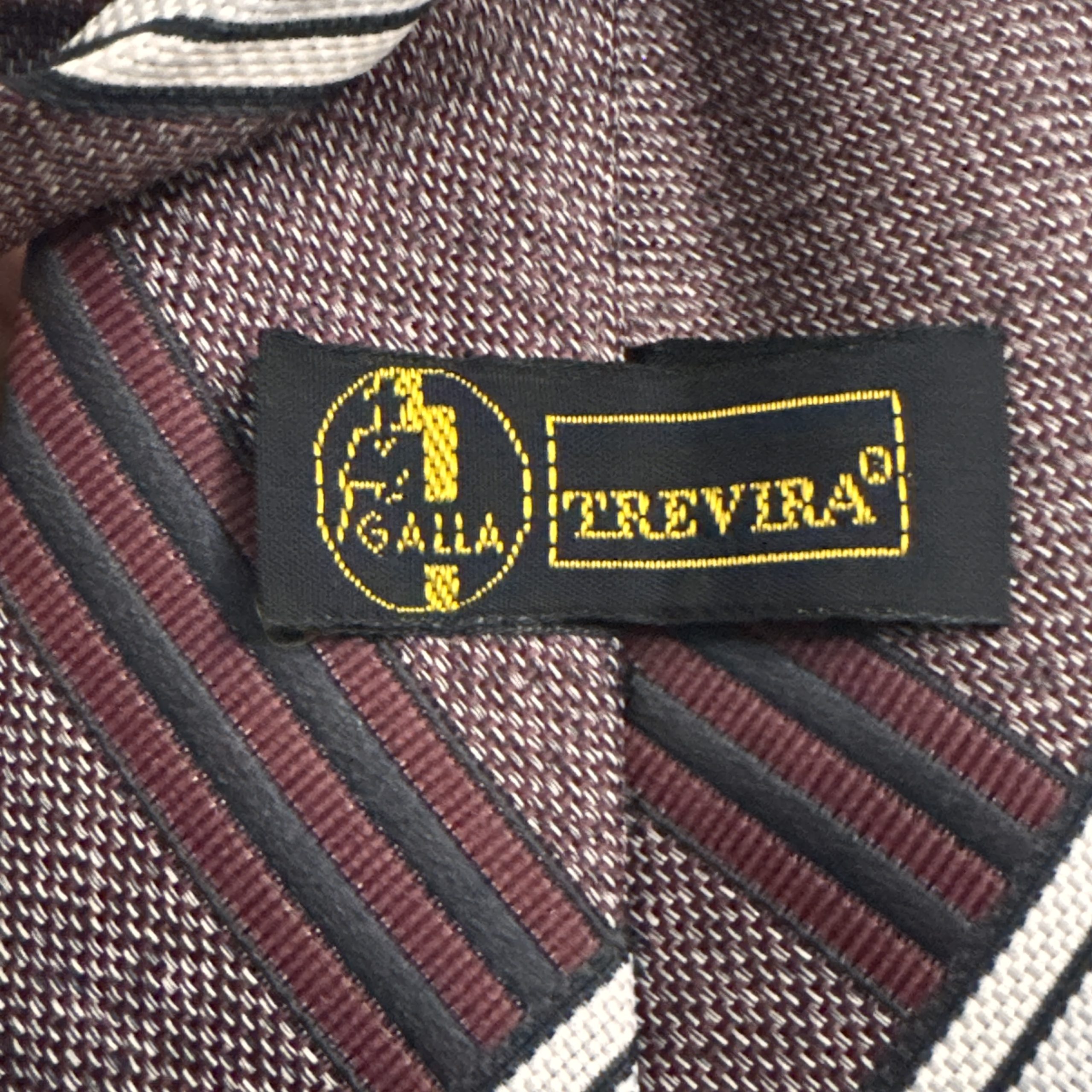 Brown & Black Striped Men's Neck Tie Classic Design 2548 image 7