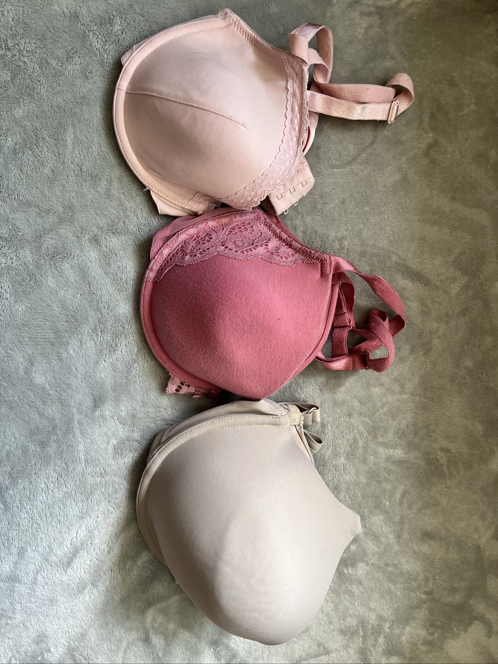 TU Pink, Beige & Dusty Rose Bras 36D Multi-Pack