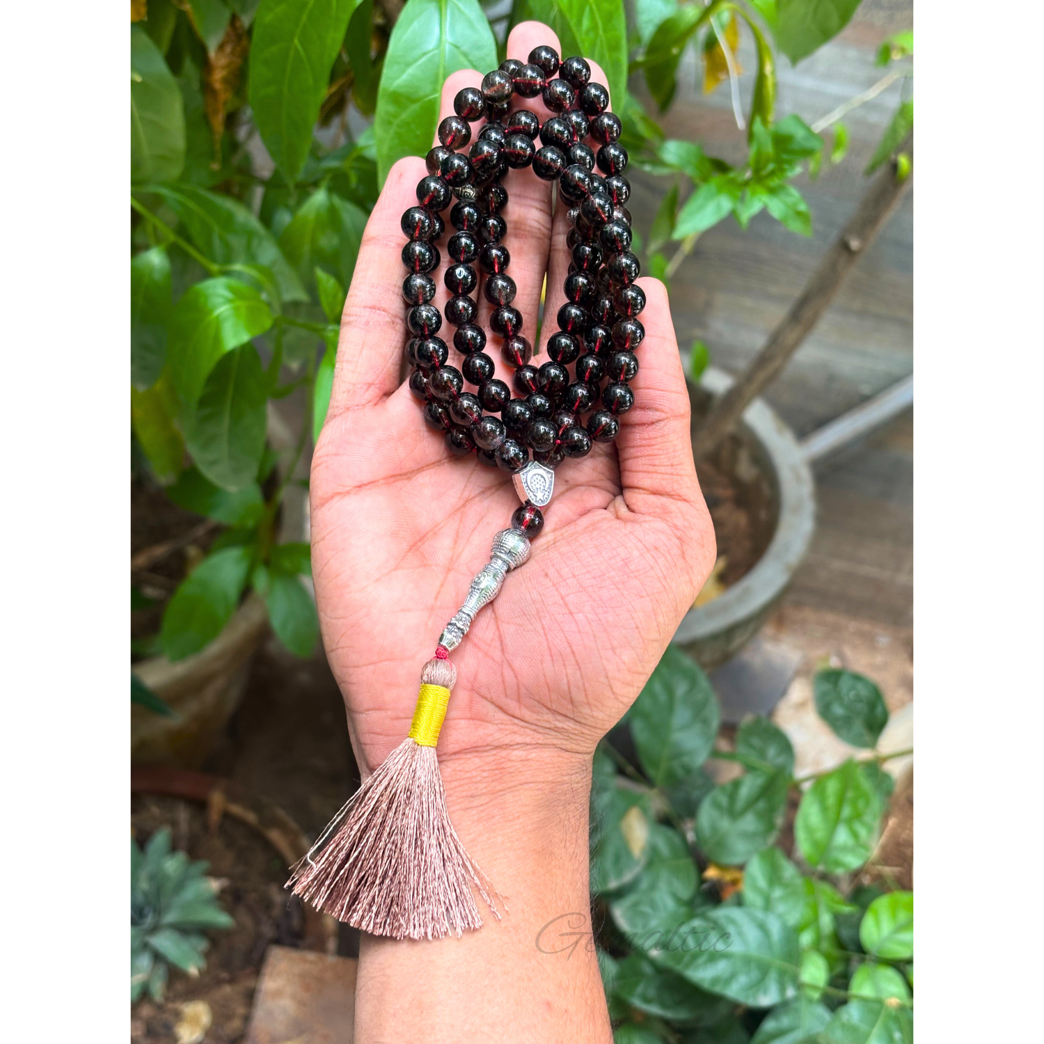 Smoky Quartz Tasbih 8MM – 99+1 Beads | 100% Natural Certified Handmade Stone Tasbih image 2