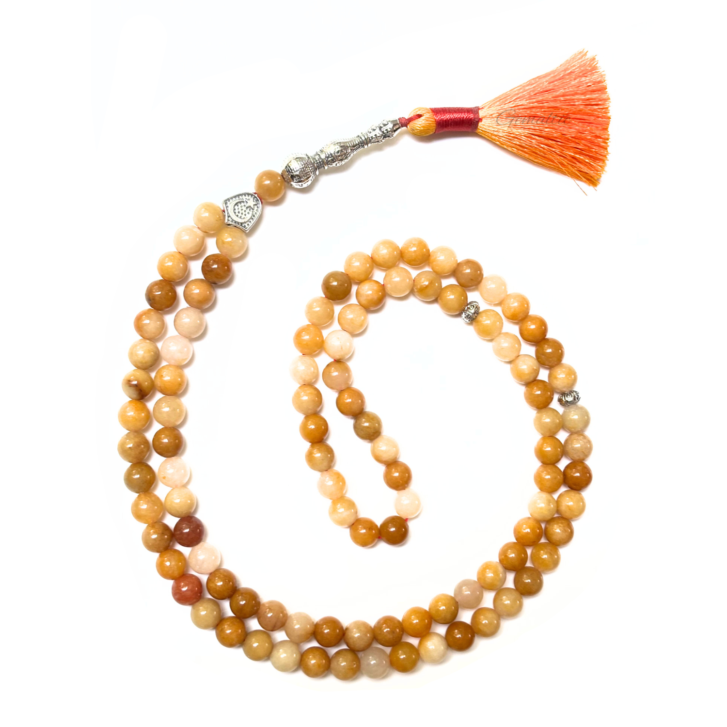 Yellow Aventurine Tasbih 8MM – 99+1 Beads | 100% Natural Certified Handmade Stone Tasbih