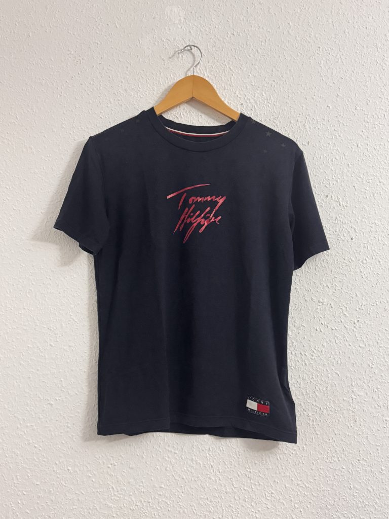 Tommy Hilfiger Black Star Embossed T-Shirt XS 2575