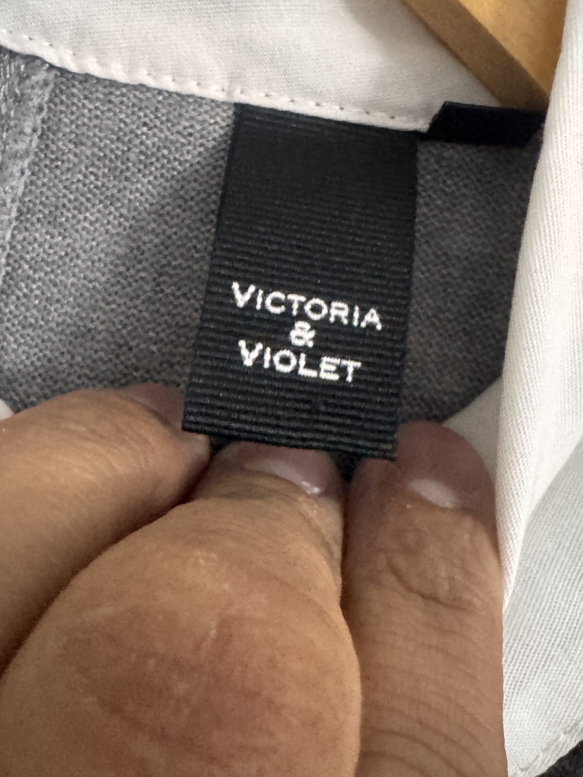 Unbranded Grey & White Layered Look Long Sleeve Top M 2579 image 9