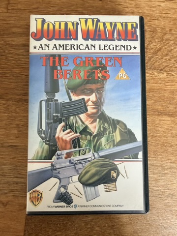John Wayne The Green Berets VHS PAL Movie Warner Bros PG