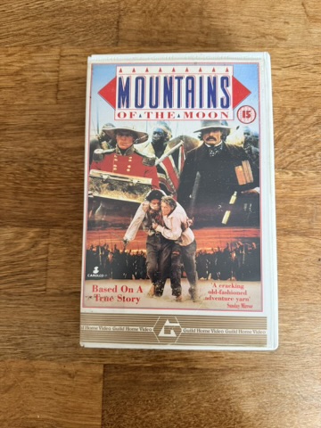 Mountains of the Moon Vintage Adventure Movie VHS Tape