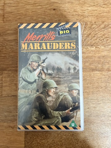 Merrill's Marauders Warner Bros Classic War VHS Tape