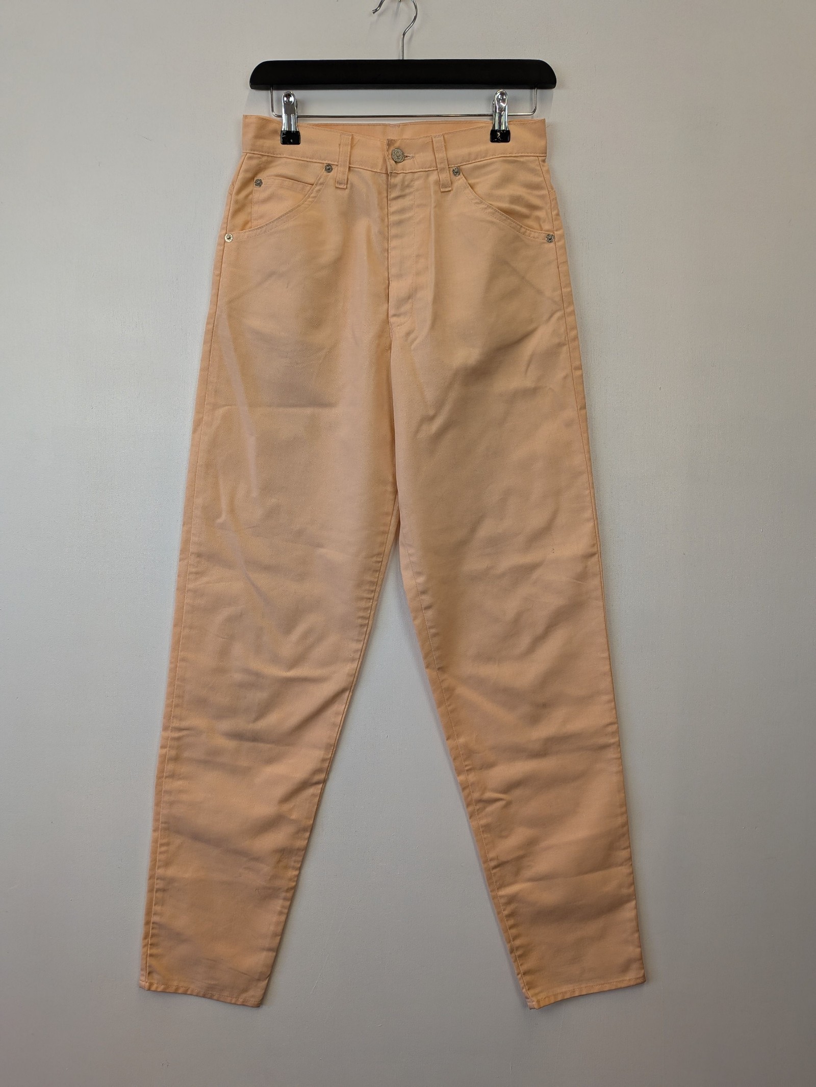 Levi's Peach Denim Tapered Jeans US 24 Worn Light Stains