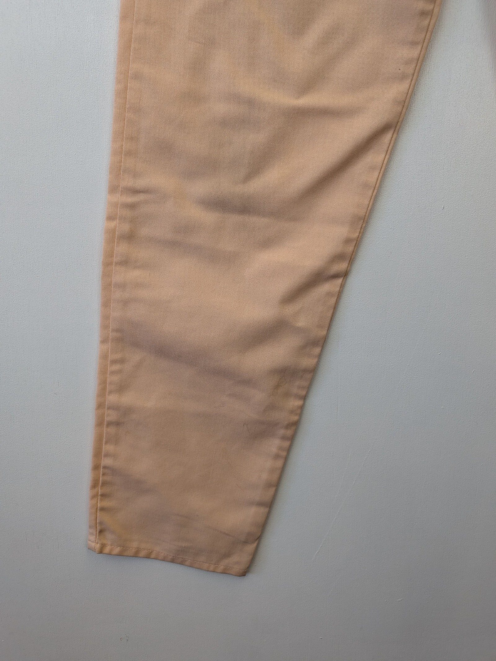 Levi's Peach Denim Tapered Jeans US 24 Worn Light Stains image 3