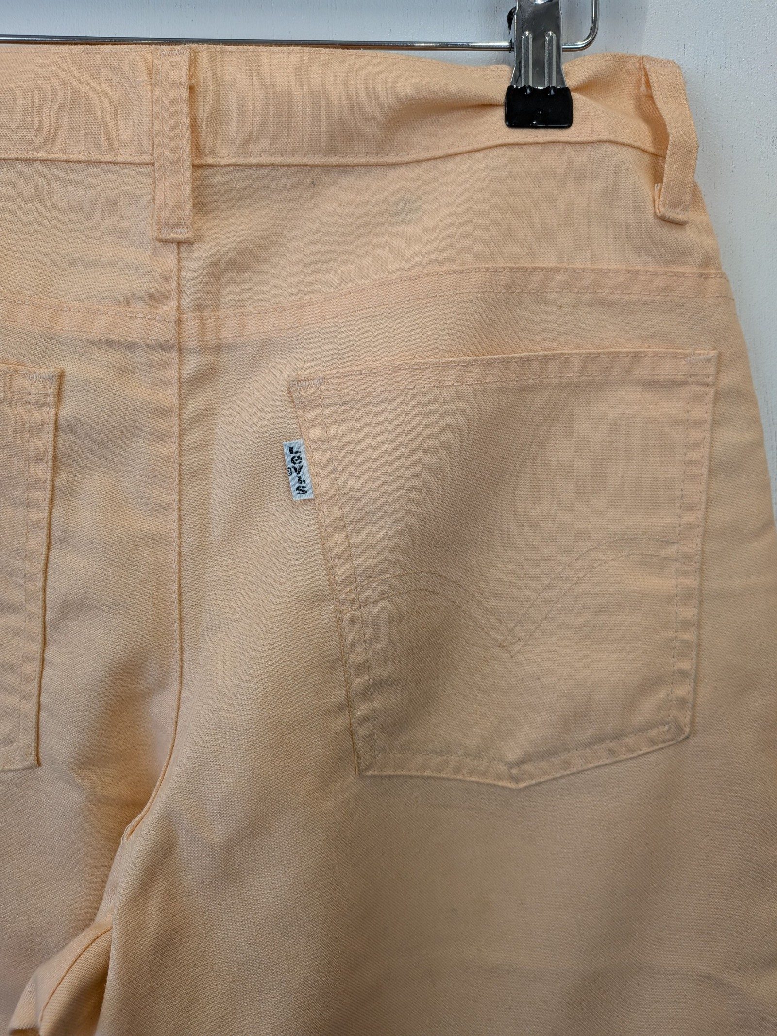 Levi's Peach Denim Tapered Jeans US 24 Worn Light Stains image 5