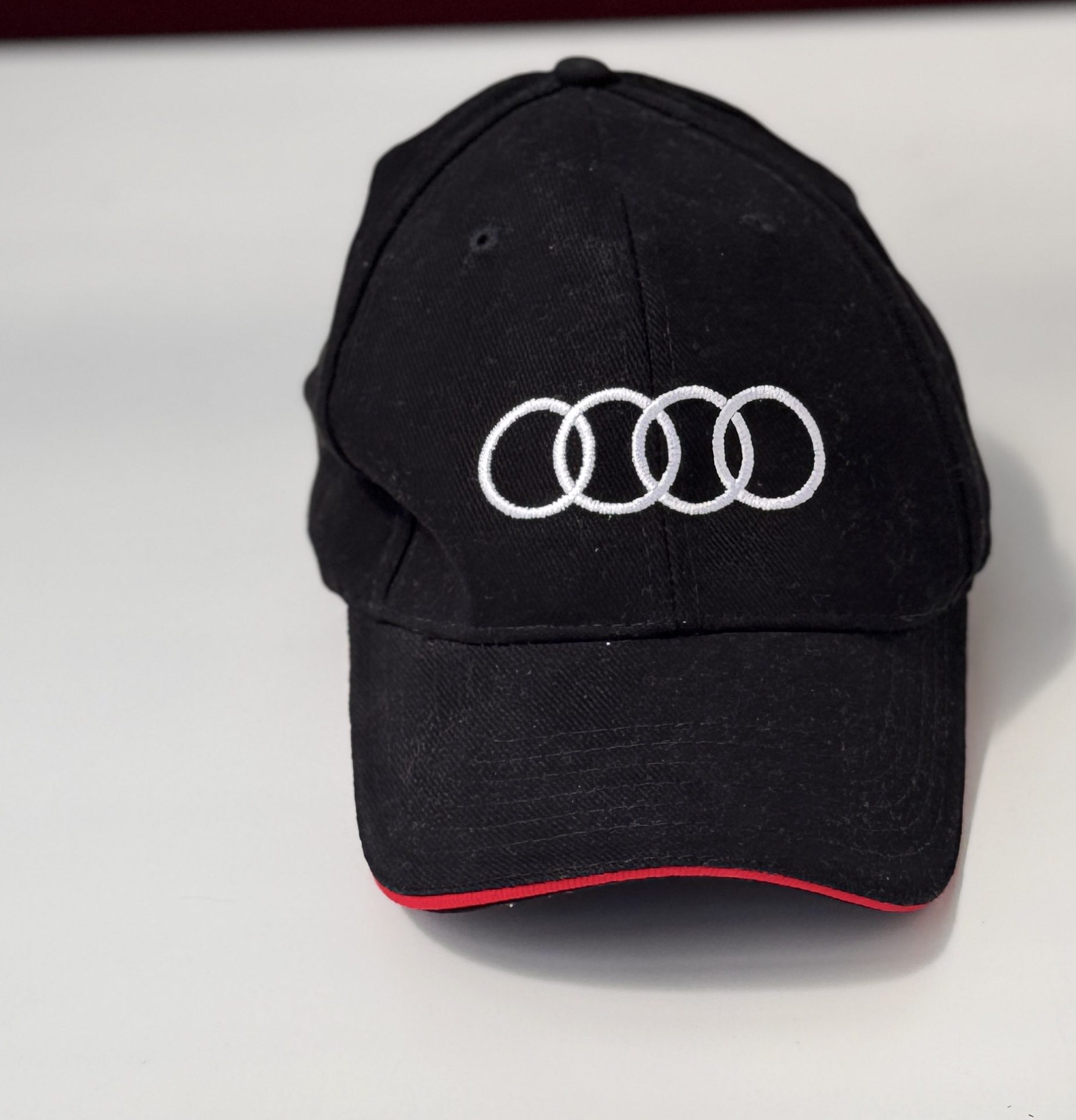 Audi Black & Red Baseball Cap One Size Logo Embroidered - AB2 image 2