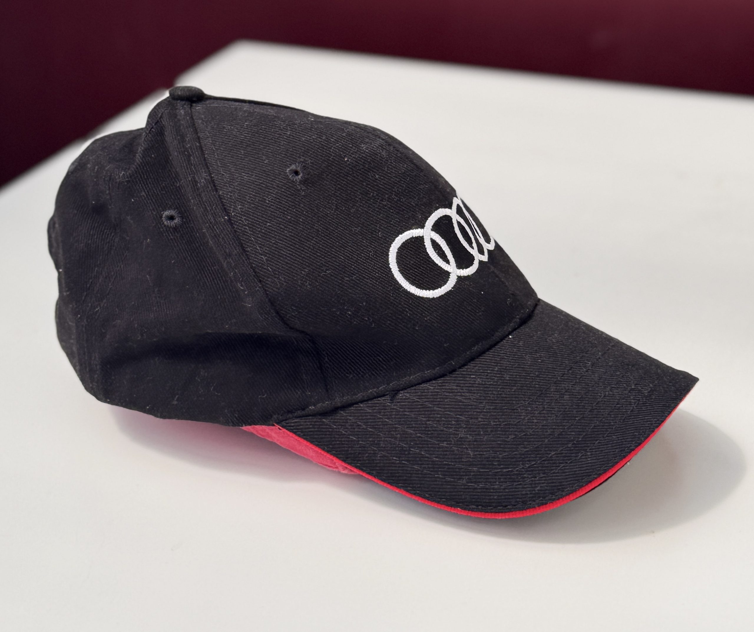 Audi Black & Red Baseball Cap One Size Logo Embroidered - AB2 image 4