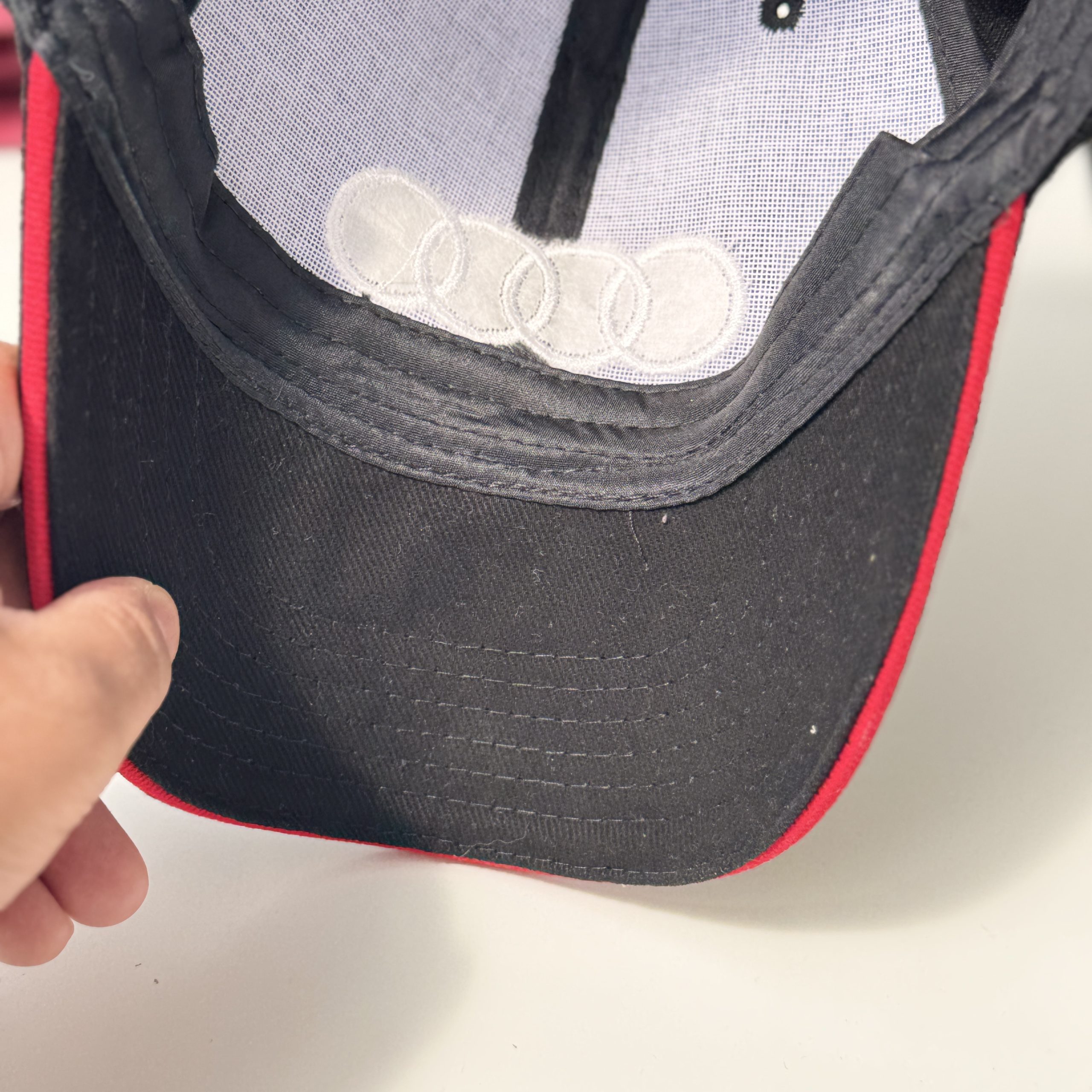 Audi Black & Red Baseball Cap One Size Logo Embroidered - AB2 image 7
