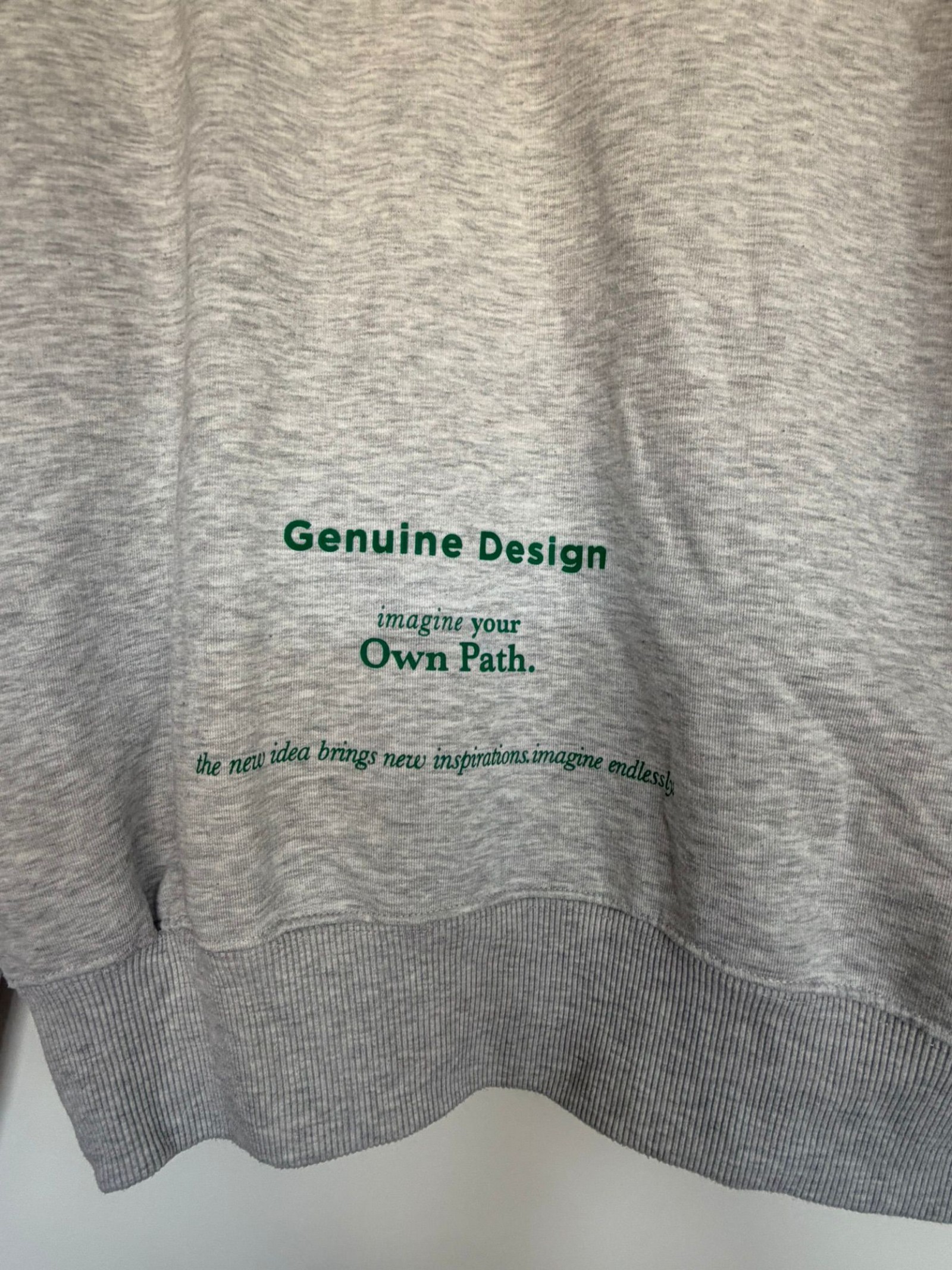 Zara-Grey Sweatshirt Size Large with "Future Goals" image 4