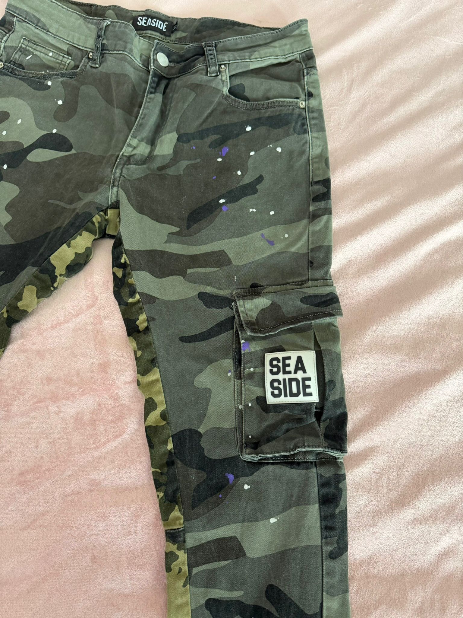 Seaside "Heartbreak Club" Cargo Pants - Size 30