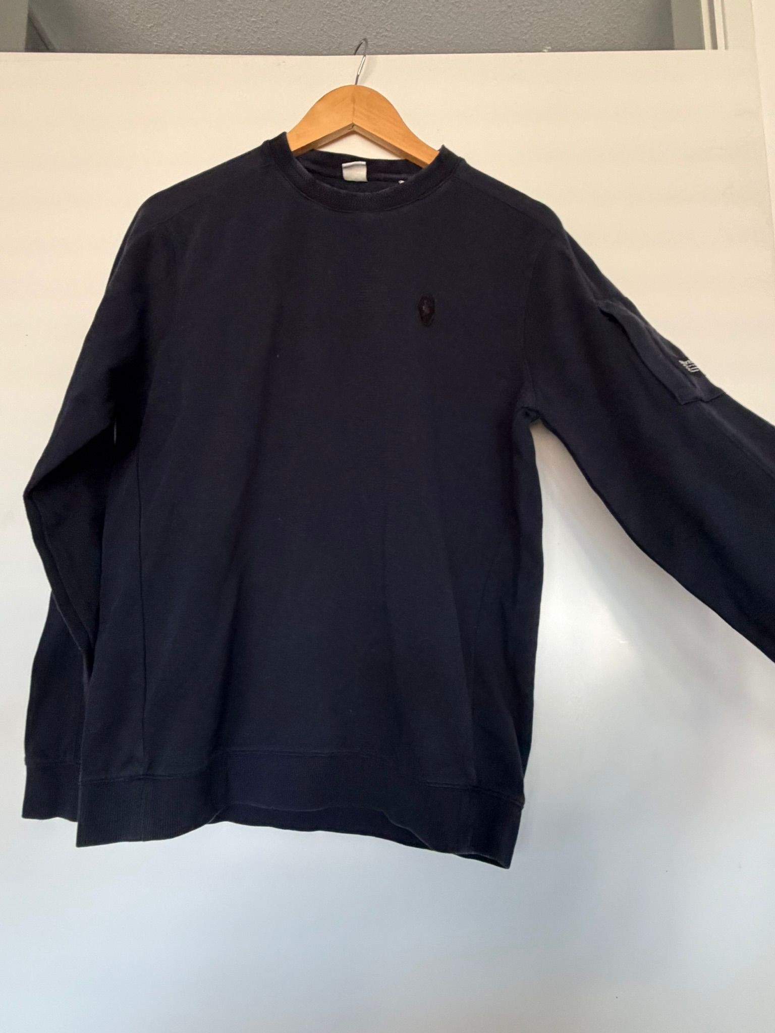 Silvercreek Navy Sweatshirt Medium Sleeve Pocket Casual