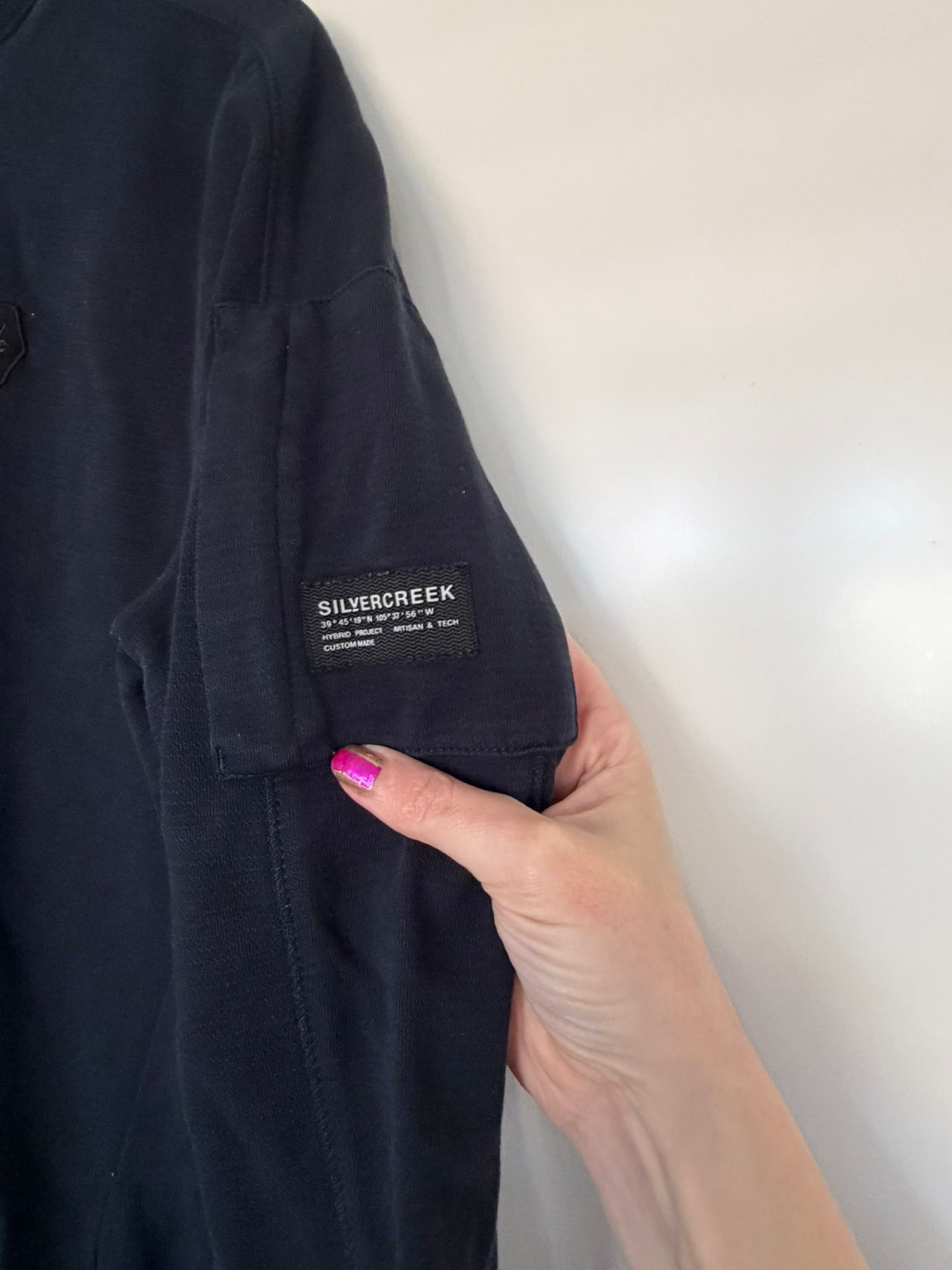 Silvercreek Navy Sweatshirt Medium Sleeve Pocket Casual image 2
