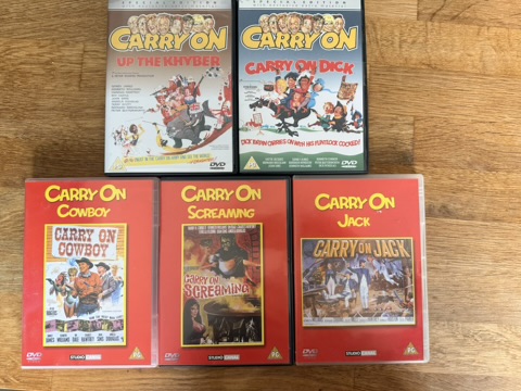 Carry On DVD Bundle 5-Set Classic Comedy Films