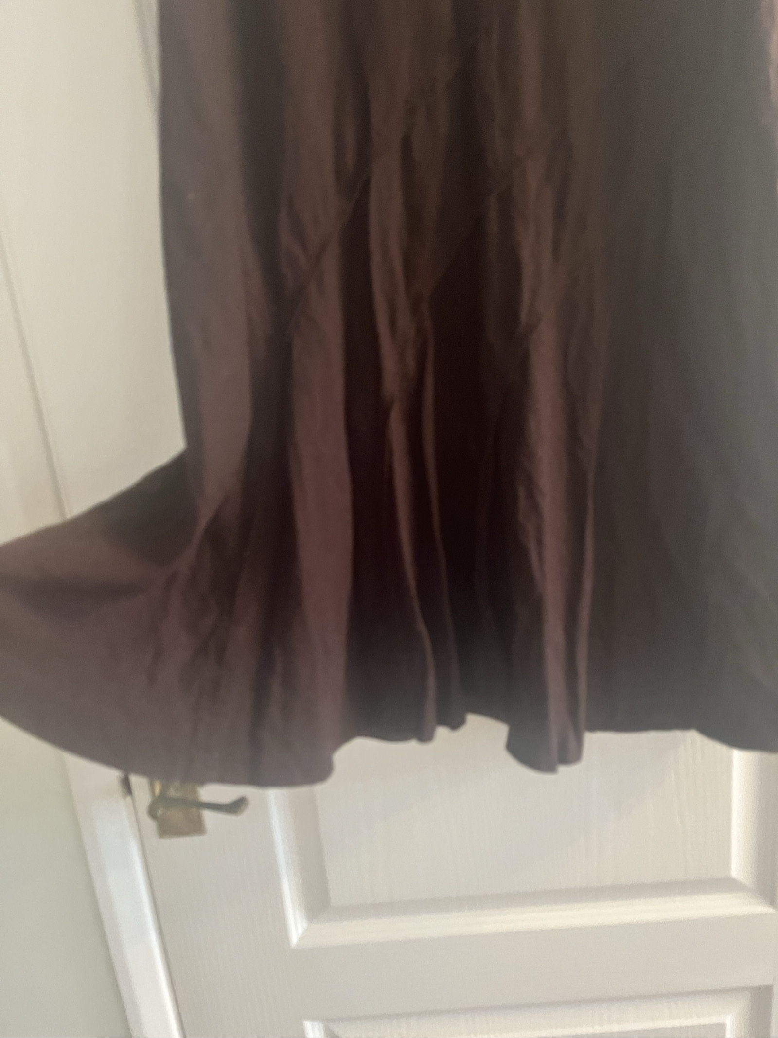 M&Co. Brown Linen Blend Midi Skirt UK 16 image 3