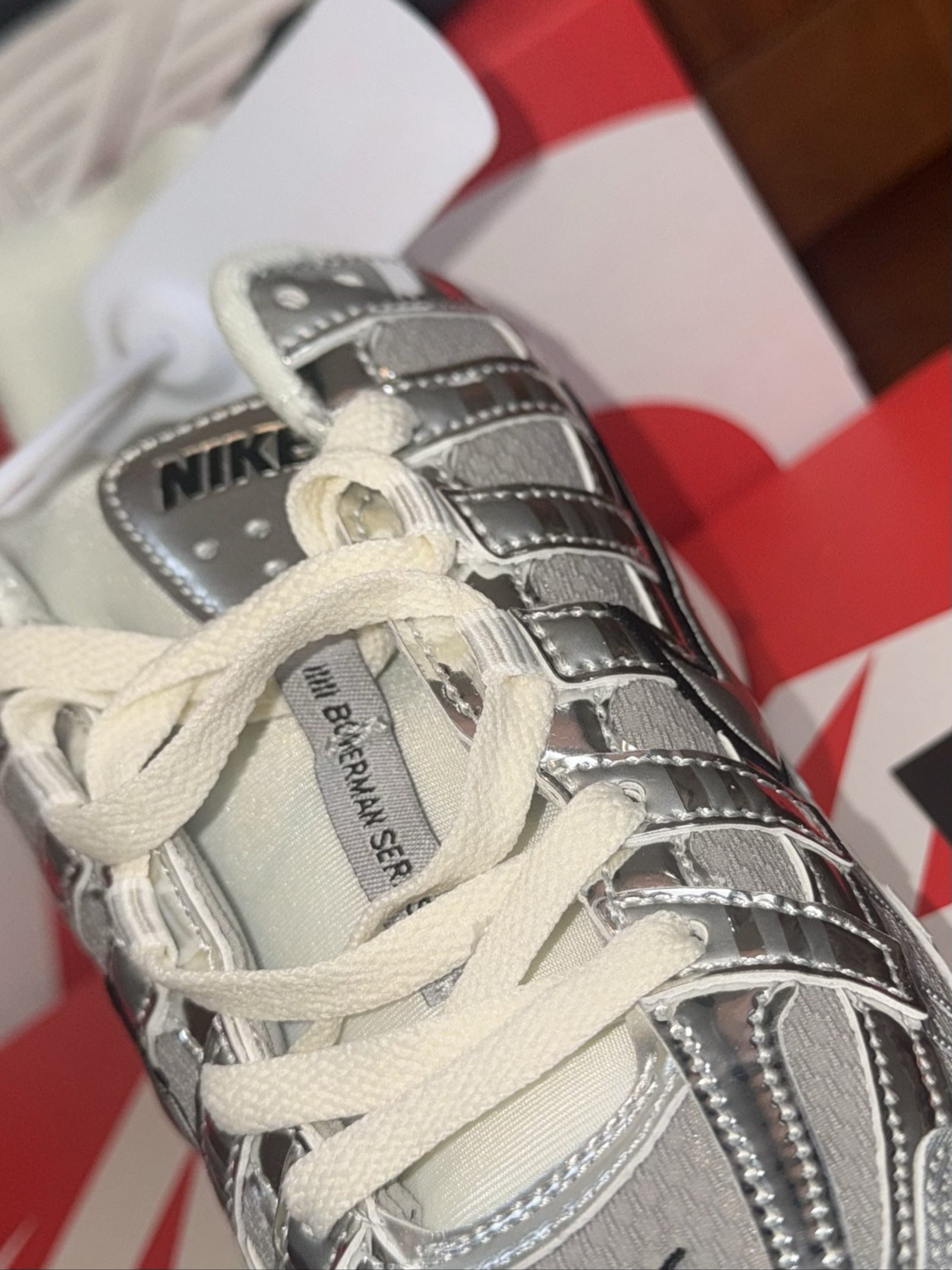 Nike p6000 metallic silver UK 9 image 2