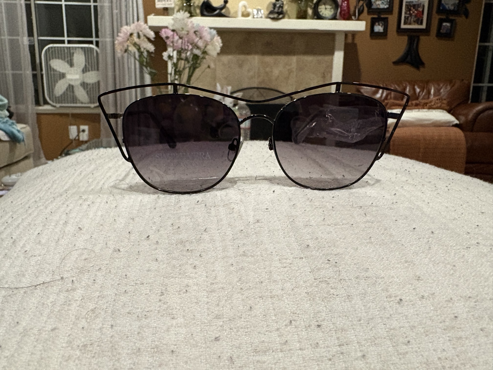 Zara Black Cat Eye Sunglasses with Gradient Lenses