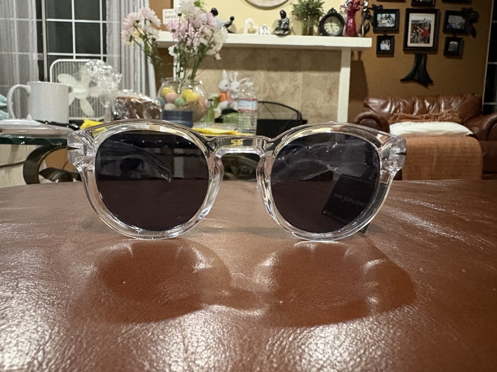 Sea2Sun Clear Frame Black Lens Sunglasses Fashionable Unisex