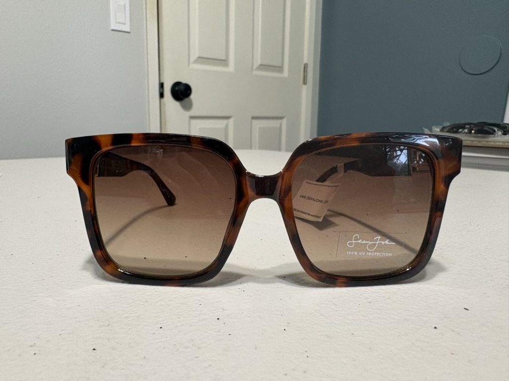 Sung Jack Brown Tortoiseshell Square Sunglasses with UV Protection