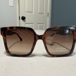 Sung Jack Brown Tortoiseshell Square Sunglasses with UV Protection